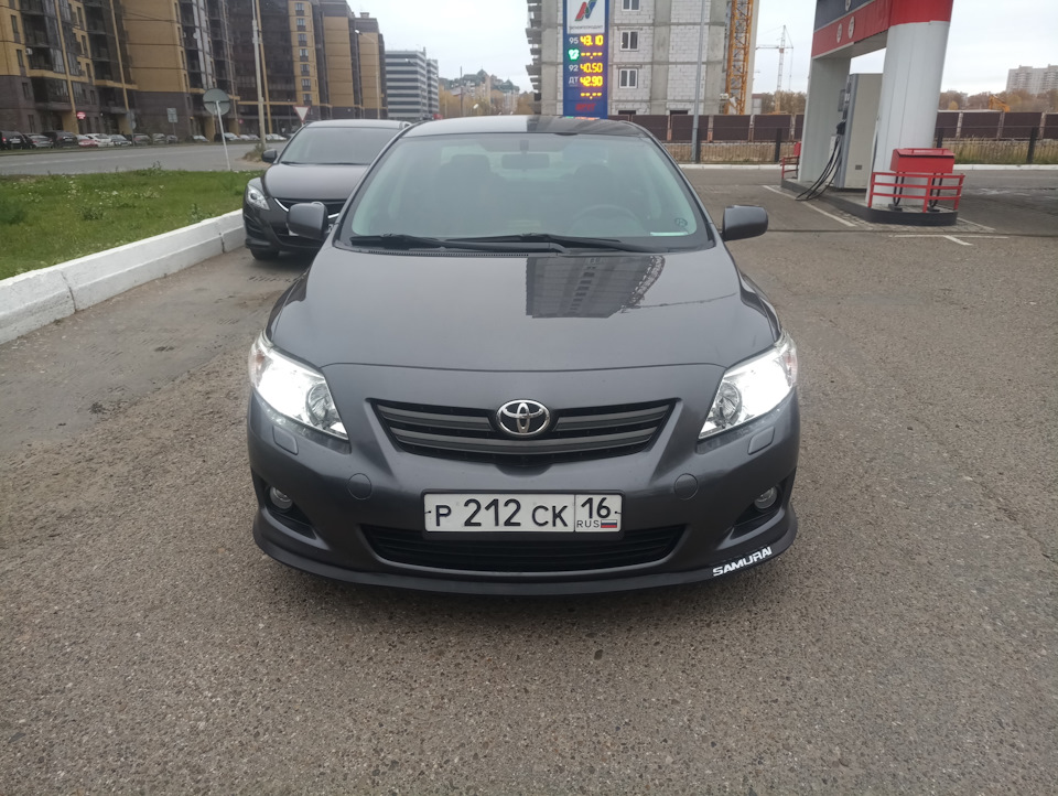 Ближний свет/туманки — Toyota Corolla (140/150), 1,6 л, 2009 года ...