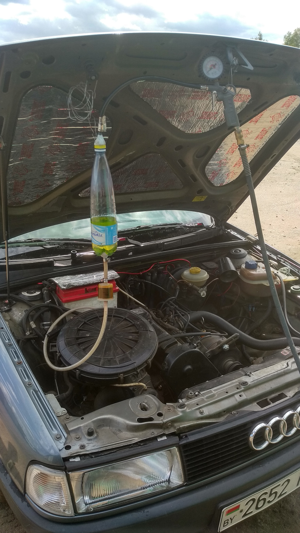 Помыл форсунку моновпрыска — Audi 80 (B3), 1,8 л, 1990 года | своими ...