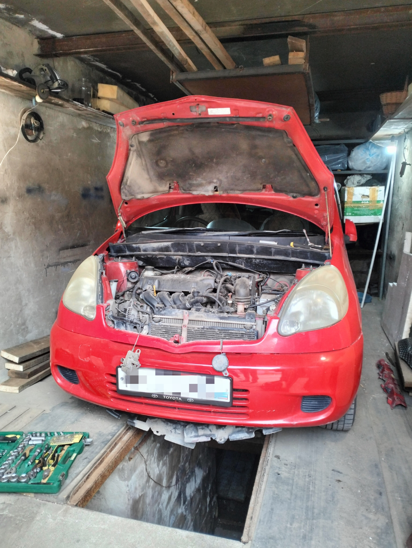 8.Замена радиатора — Toyota Funcargo, 1,5 л, 2001 года | запчасти | DRIVE2