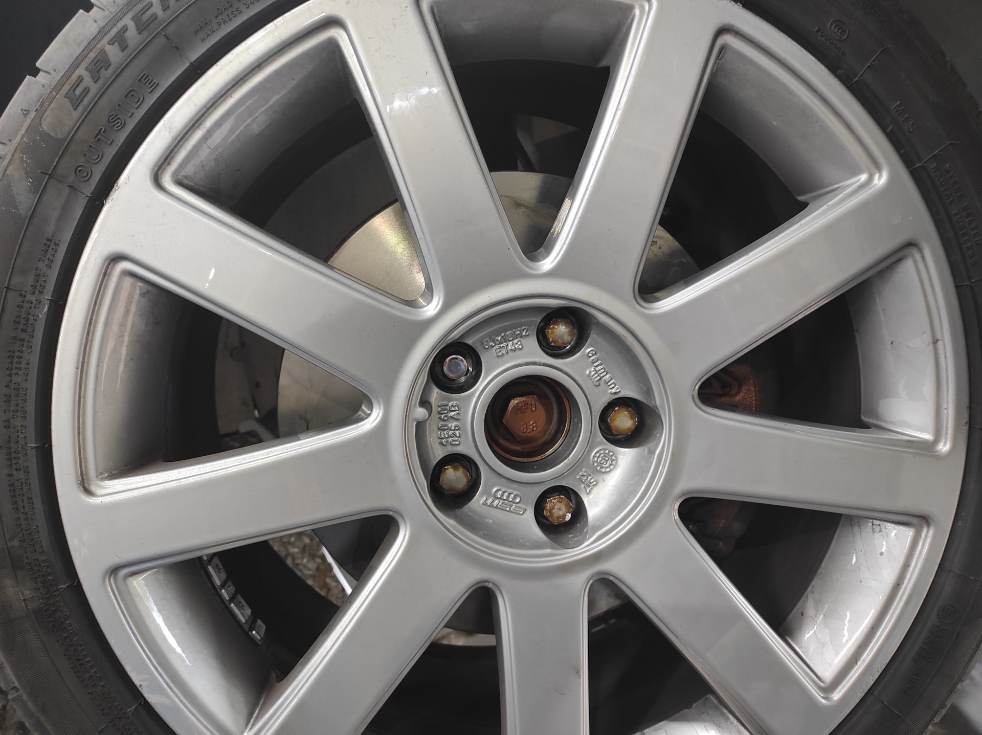 Тормоза передние — Volkswagen Passat B6, 1,8 л, 2008 года | плановое ТО ...