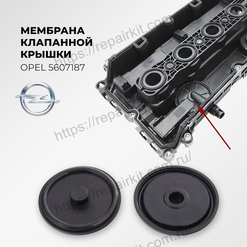 Мембрана клапанной крышки ( клапана вентиляции картерных газов ) OPEL  5607187 — Repairkit на DRIVE2