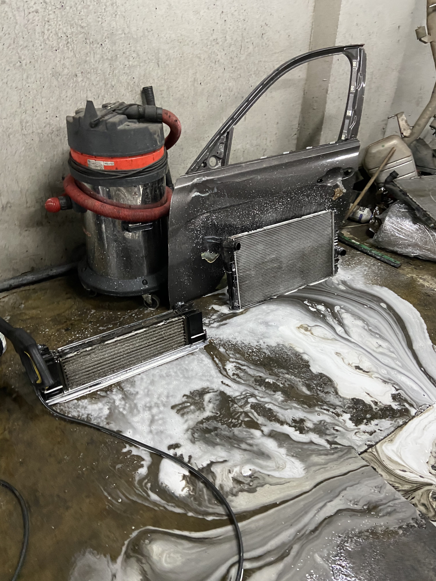 Промывка впускного коллектора, радиатора и интеркулера. Замена масла в ...