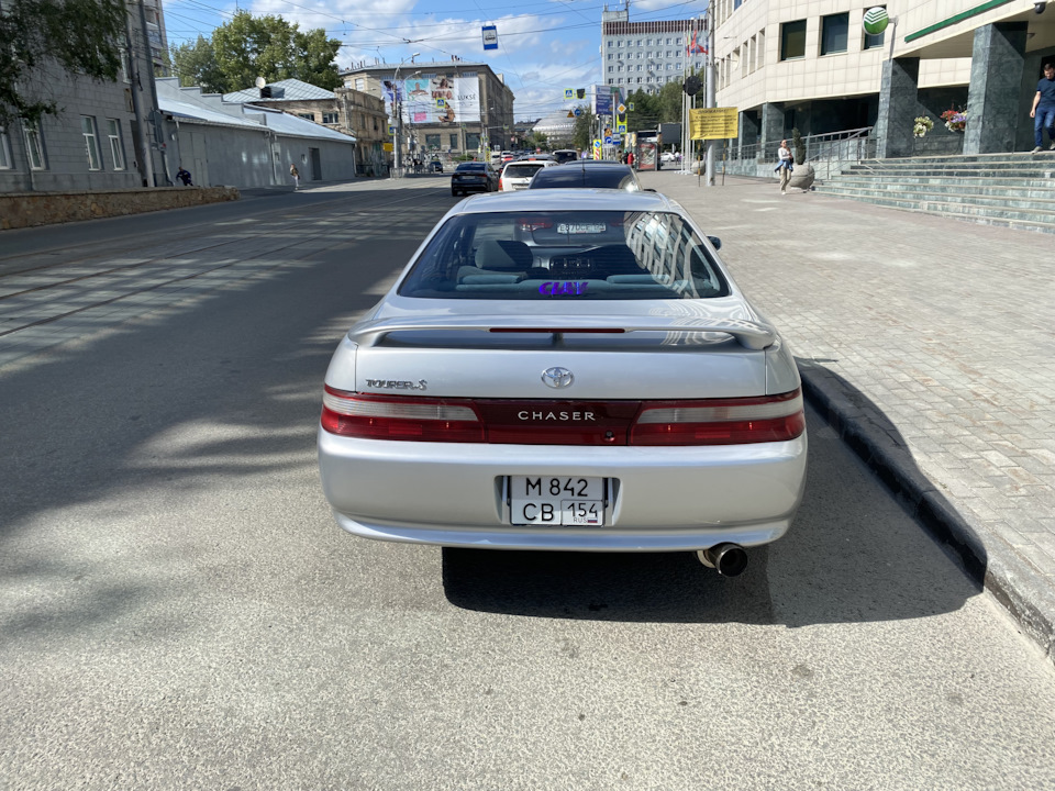 Карбоновый выхлоп (банка конечная )и так же квадрат на морду)) — Toyota ...