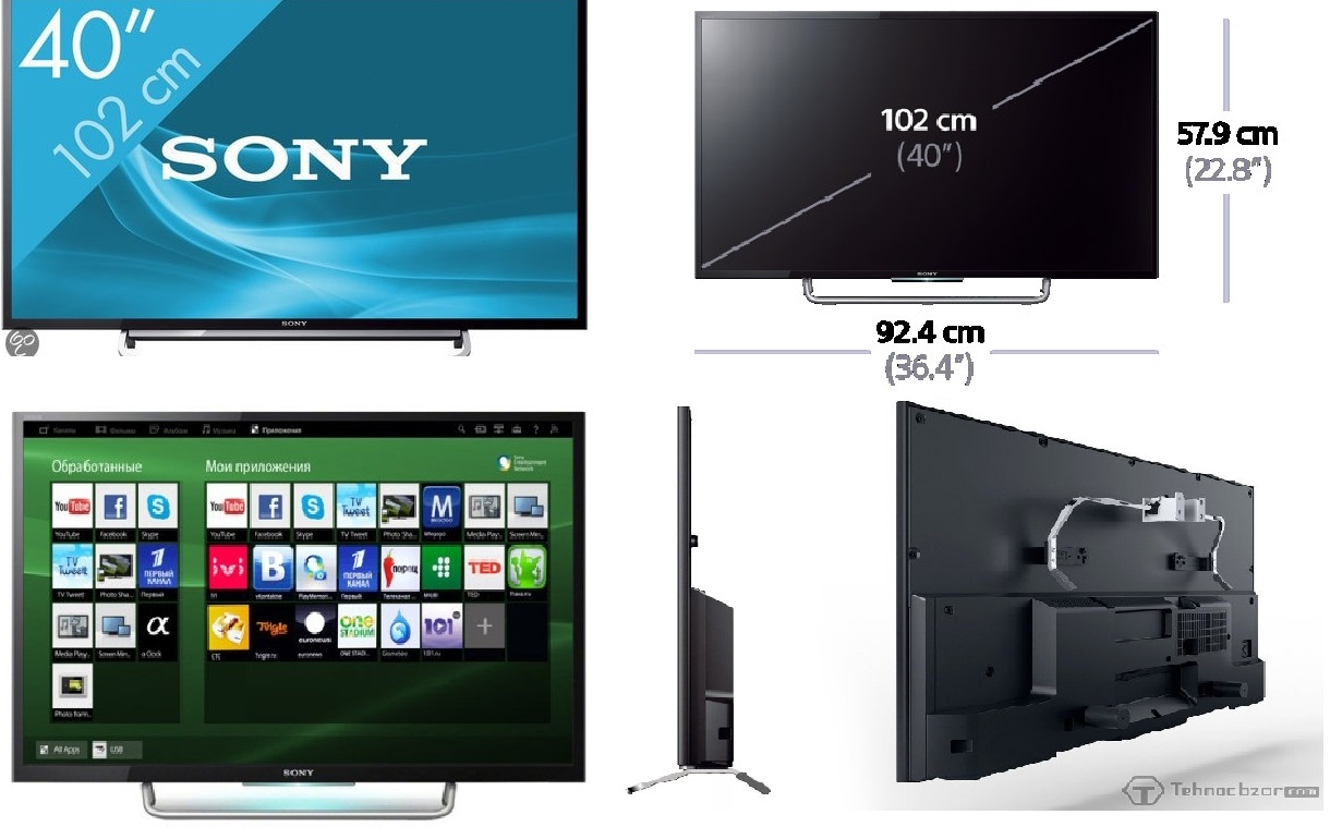 Sony kdl 42w705b нет изображения экран