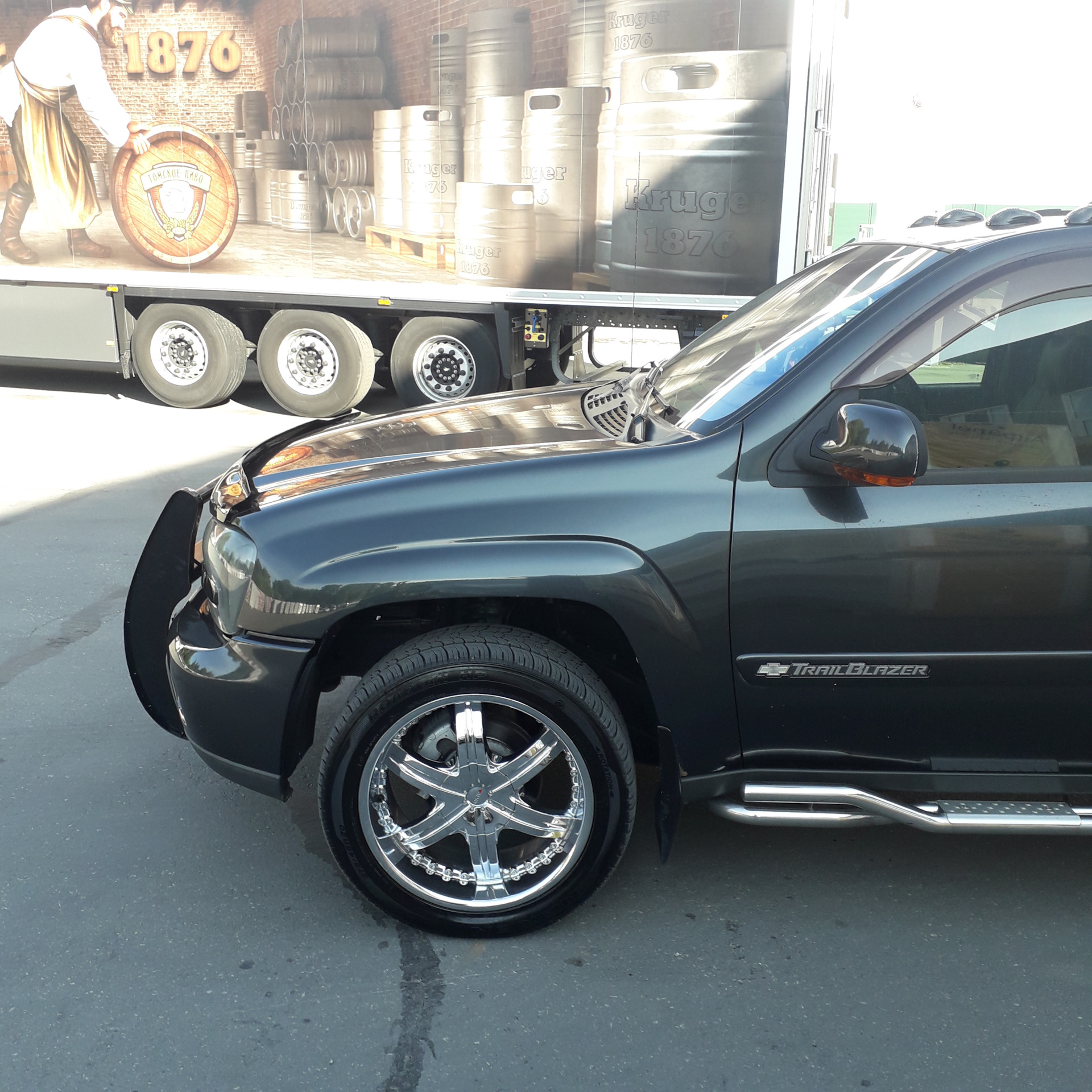 Пуш бар — Chevrolet TrailBlazer (1G), 4,2 л, 2003 года | тюнинг | DRIVE2