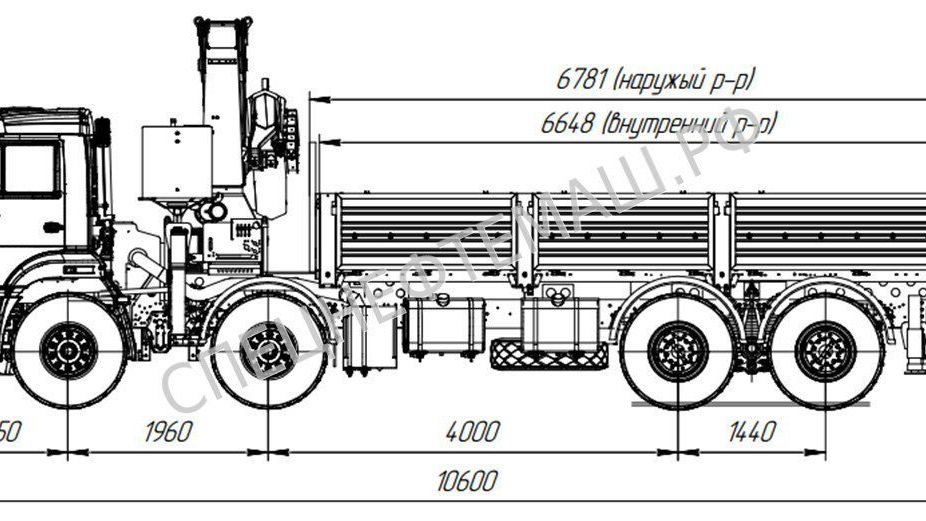 Камаз 65201 чертеж