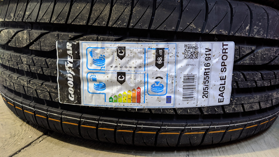 Новая летняя резина Goodyear Eagle Sport — Skoda Octavia A5 Mk2, 1,8 л ...