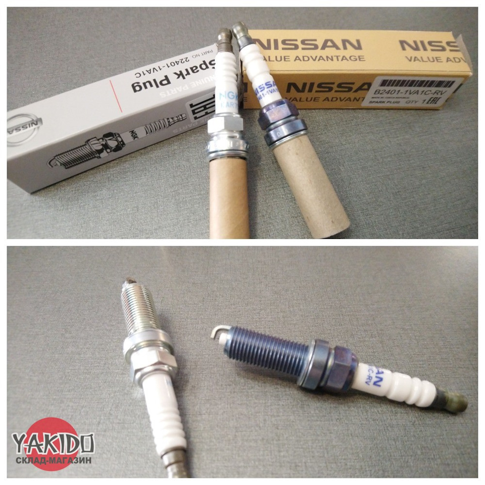 Свечи зажигания NISSAN, 22401-1VA1C (MR20DD) — YAKIDO на DRIVE2