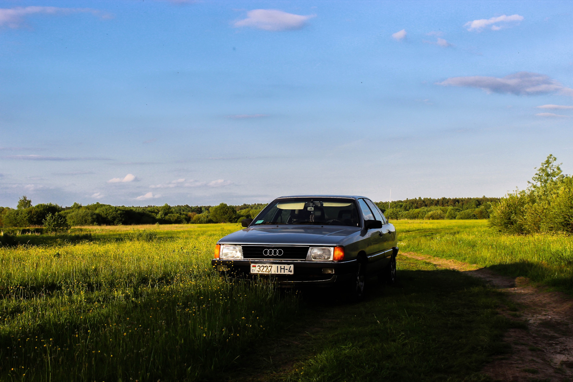 Фото белая ауди 100