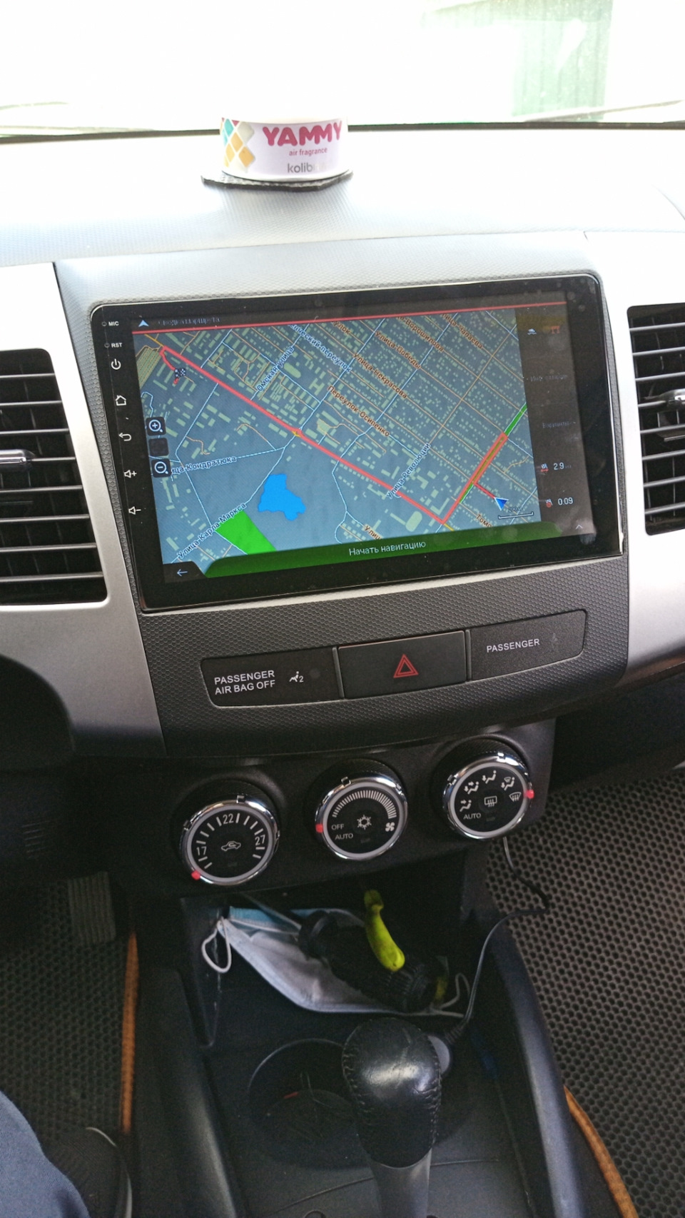 Магнитола на Андроиде — Mitsubishi Outlander XL, 2 л, 2009 года ...