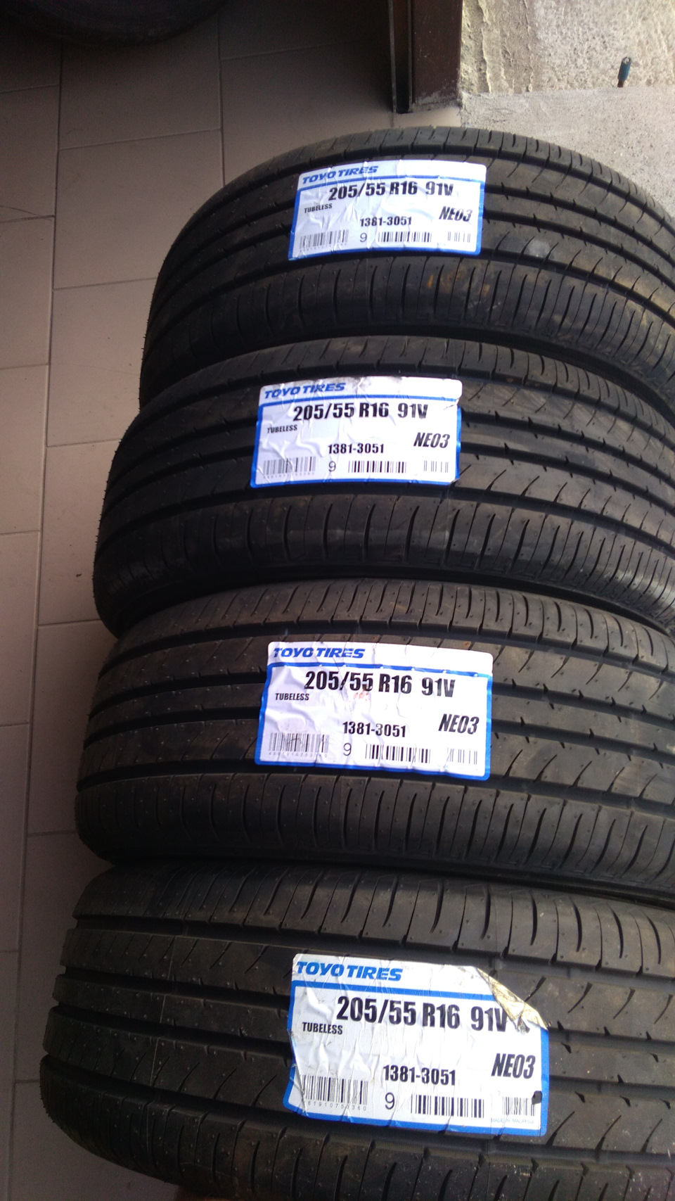 Замена летних шин Toyo Nano Energy 3 205/55 R16 91V — Toyota Auris (1G ...