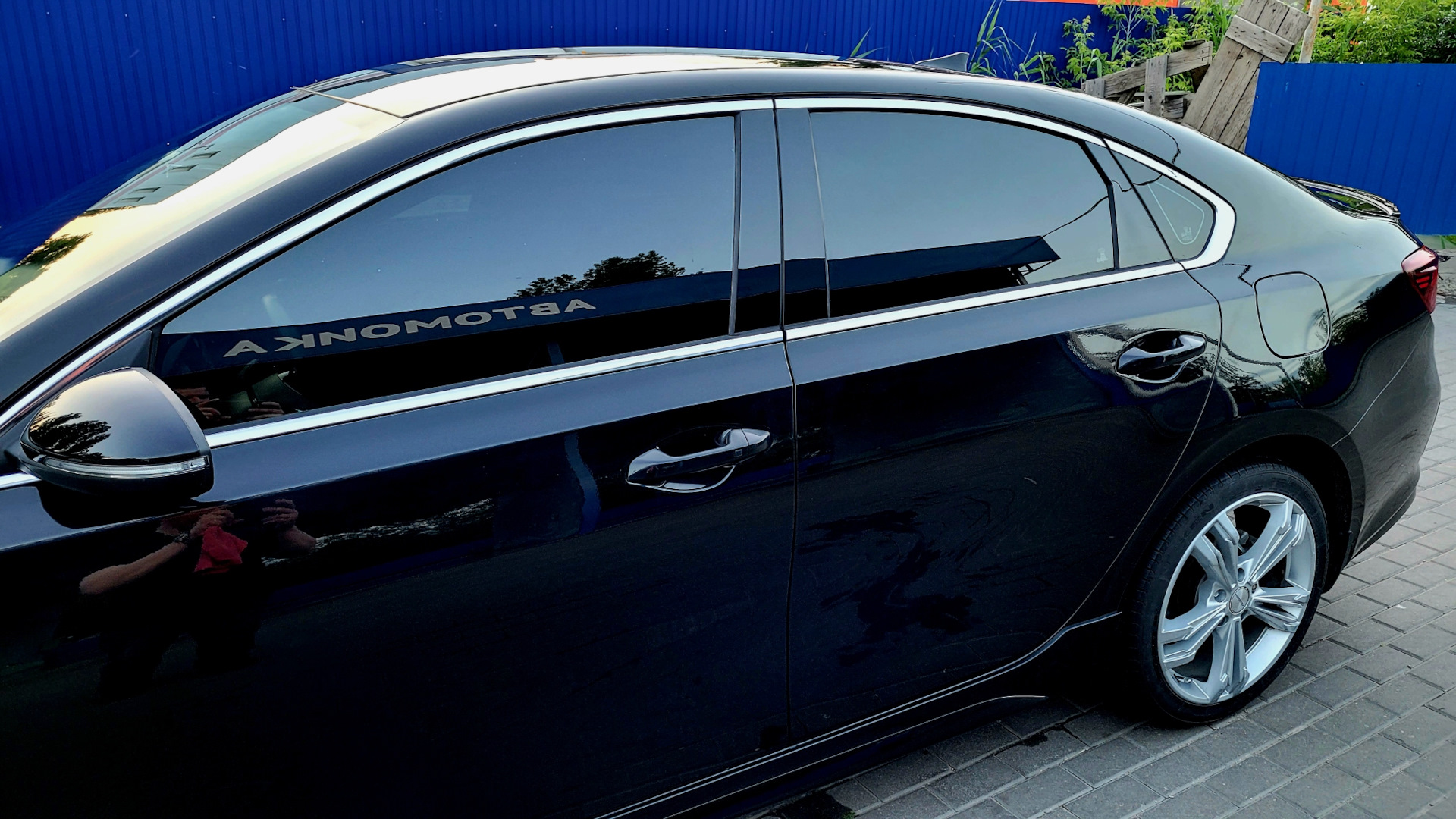 Глянцевые наклейки на стойки — KIA Cerato (4G), 6 л, 2021 года ...