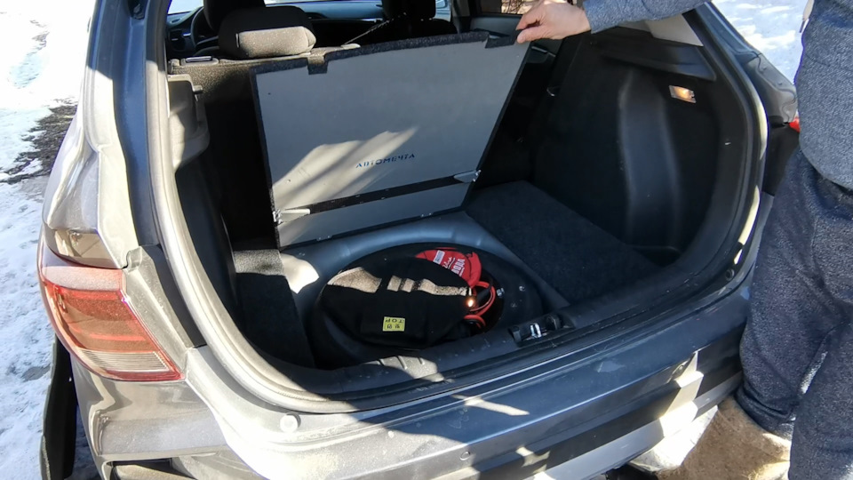 Kia Rio X / X-Line. Усиленный пол в багажник под органайзер — KIA Rio X ...