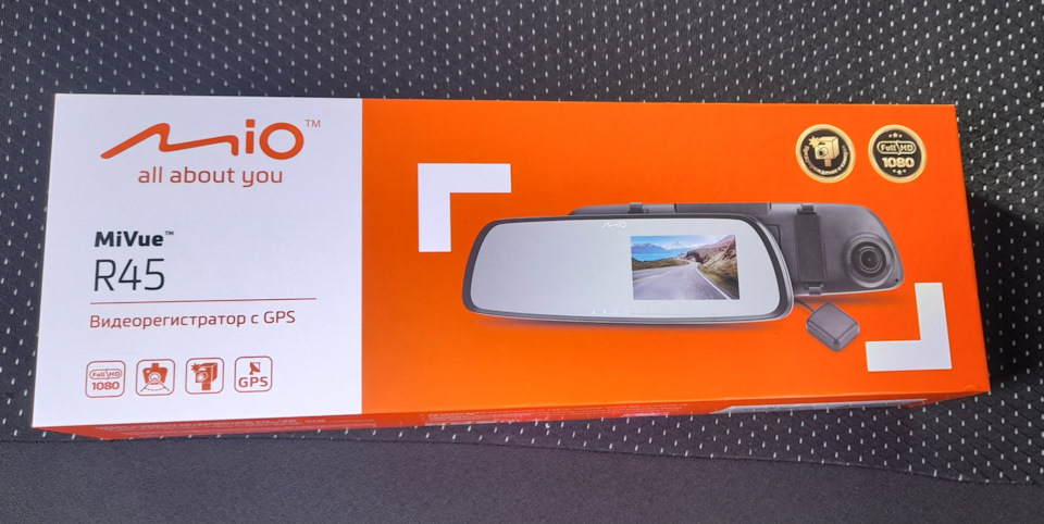 Видеорегистратор Mio MiVue R45 +переобувка на зиму. — Lada Vesta SW (1G ...