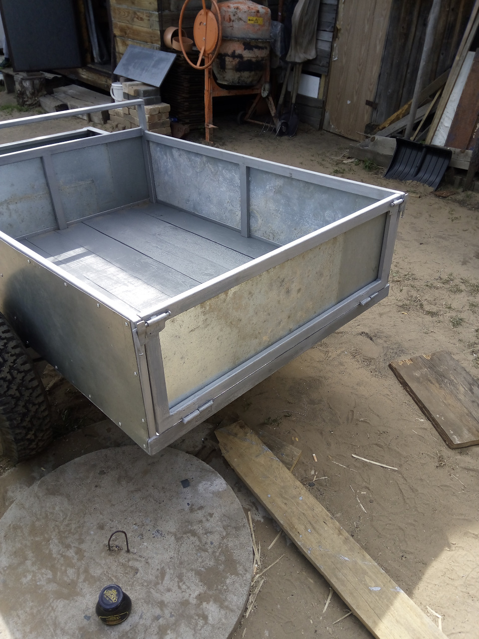 Борта для легкового прицепа своими руками из профнастила