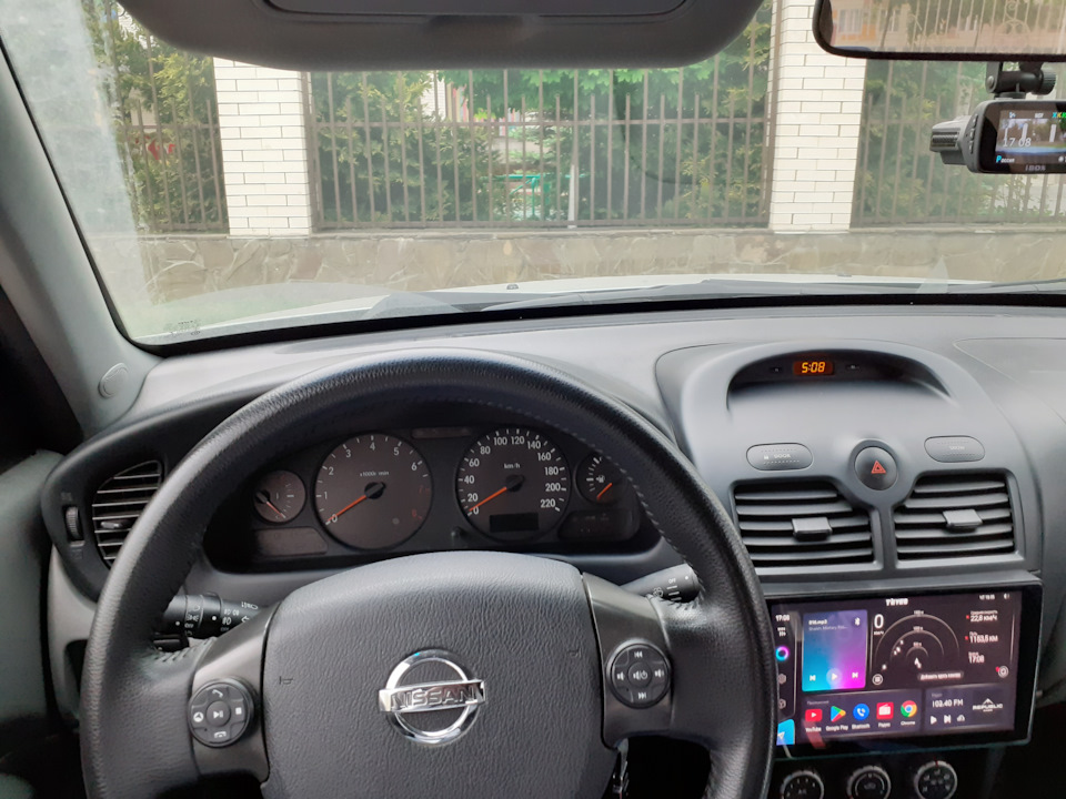 Новое место для TEYES… — Nissan Almera Classic (B10), 1,6 л, 2008 года ...