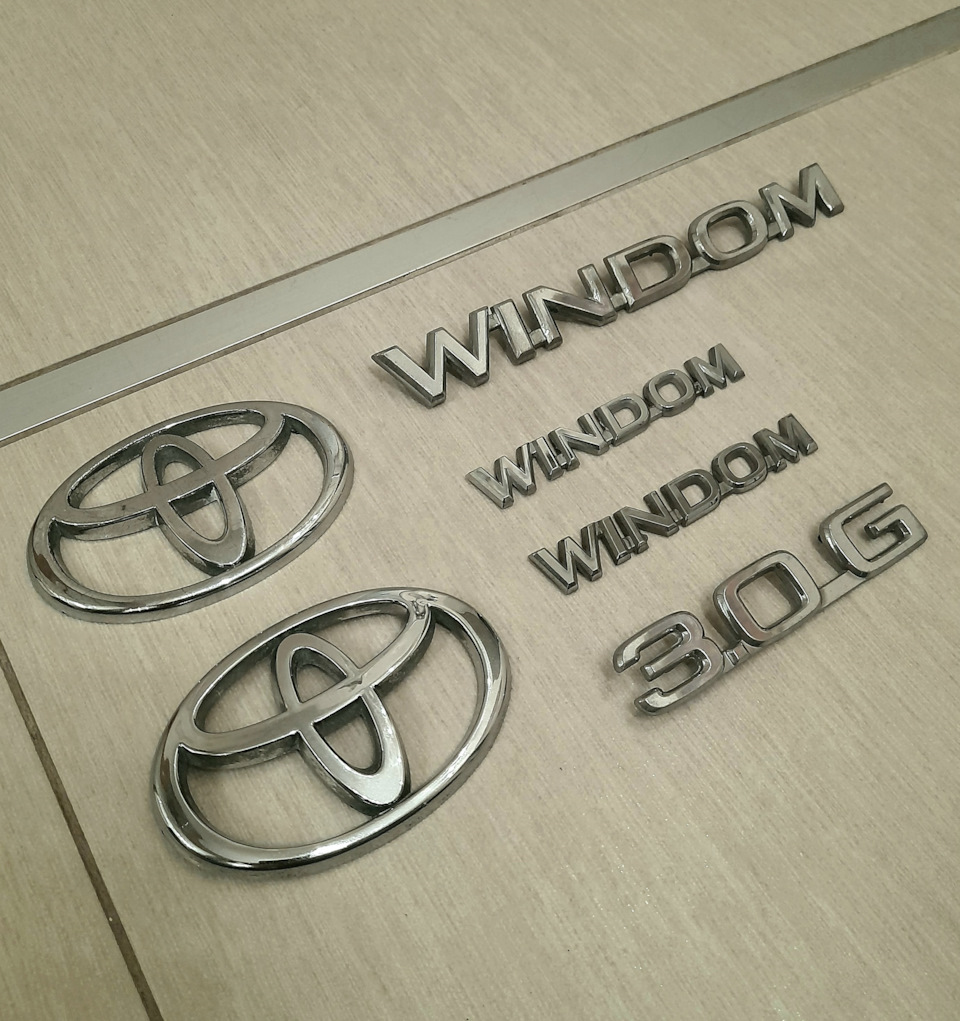 Смена шильдиков — Toyota Windom (10), 3 л, 1991 года | стайлинг | DRIVE2