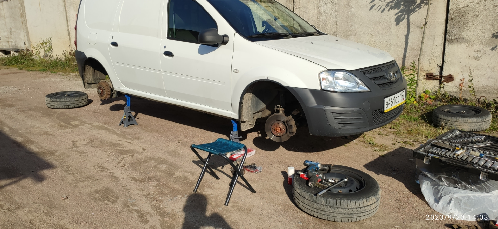 Рулевые наконечники, развал, регулировка клапанов — Lada Largus Фургон ...