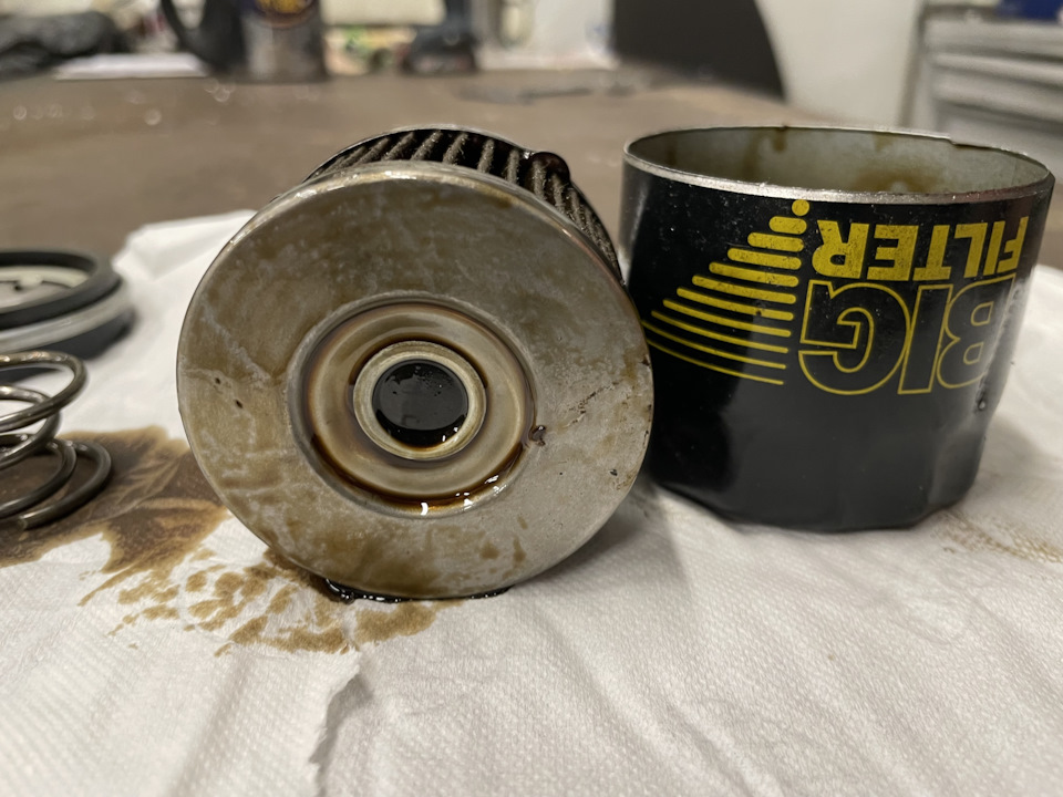 BIG Filter GB-1208. Распил после использования. — Nissan Dayz (1G), 0,7 ...