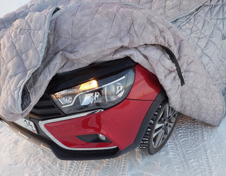 Как мы зимуем. — Lada Vesta SW Cross (1G), 1,8 л, 2018 года | просто ...