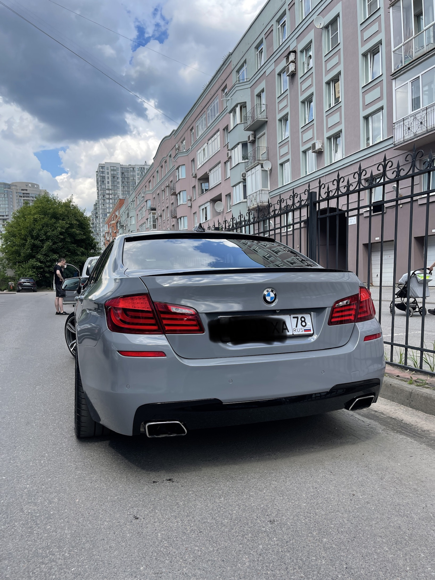 Nardo grey — BMW 5 series (F10), 4,4 л, 2012 года стайлинг DRIVE2