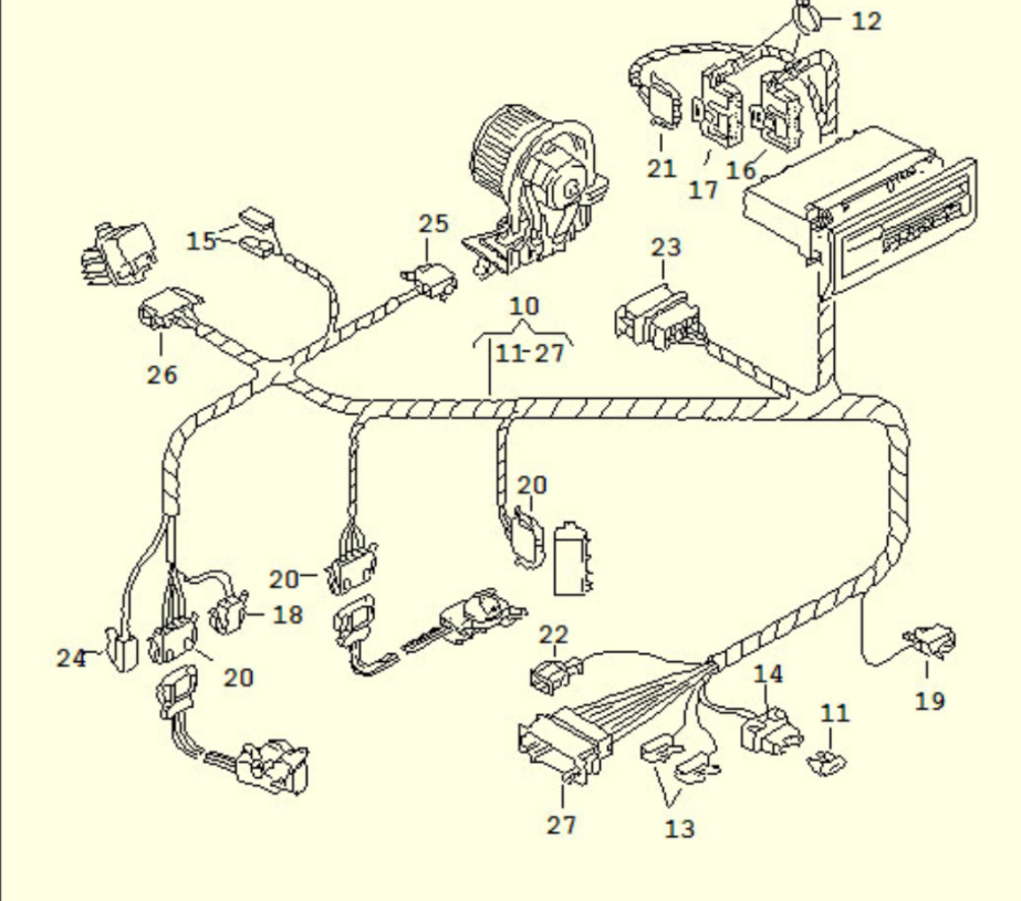 Провода пассат б6. Фольксваген б5 проводка топливного насоса. Проводка Пассат б3. Схема системы кондиционирования Golf 4. Схема кондиционера VW Passat b4.