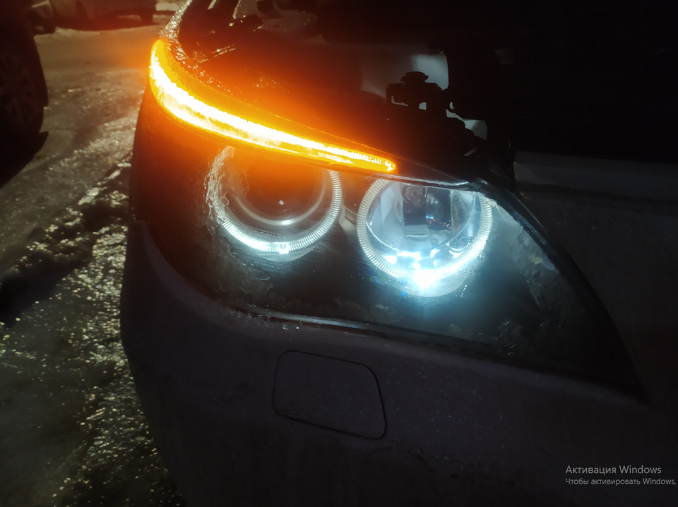 светодиодные яркие ангельские глазки E60 E61 LCI на BMW 5 series (E60 ...