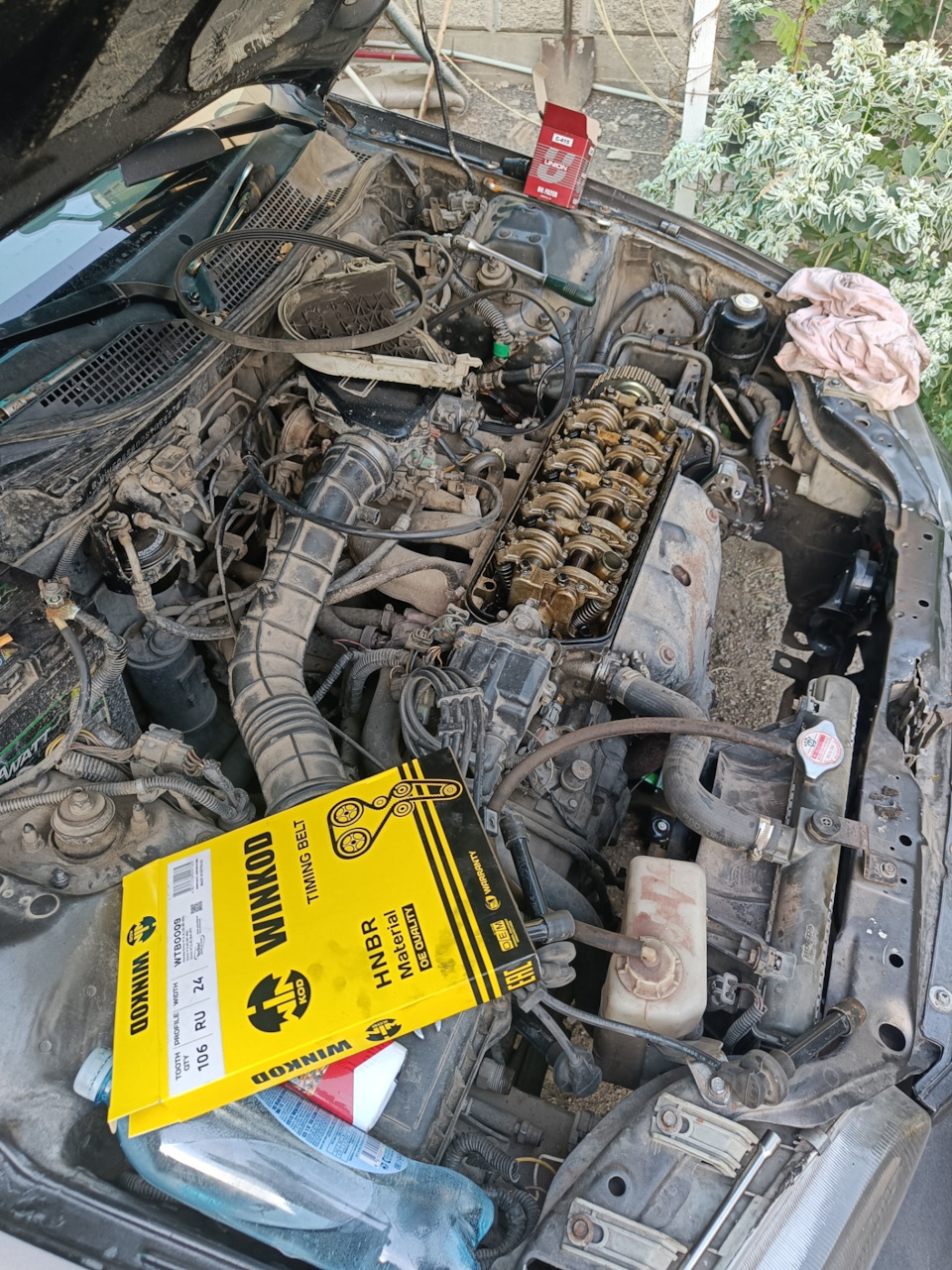 Порвался ремень ГРМ. Клапана не погнуло — Honda Civic (5G), 1,5 л, 1993 ...