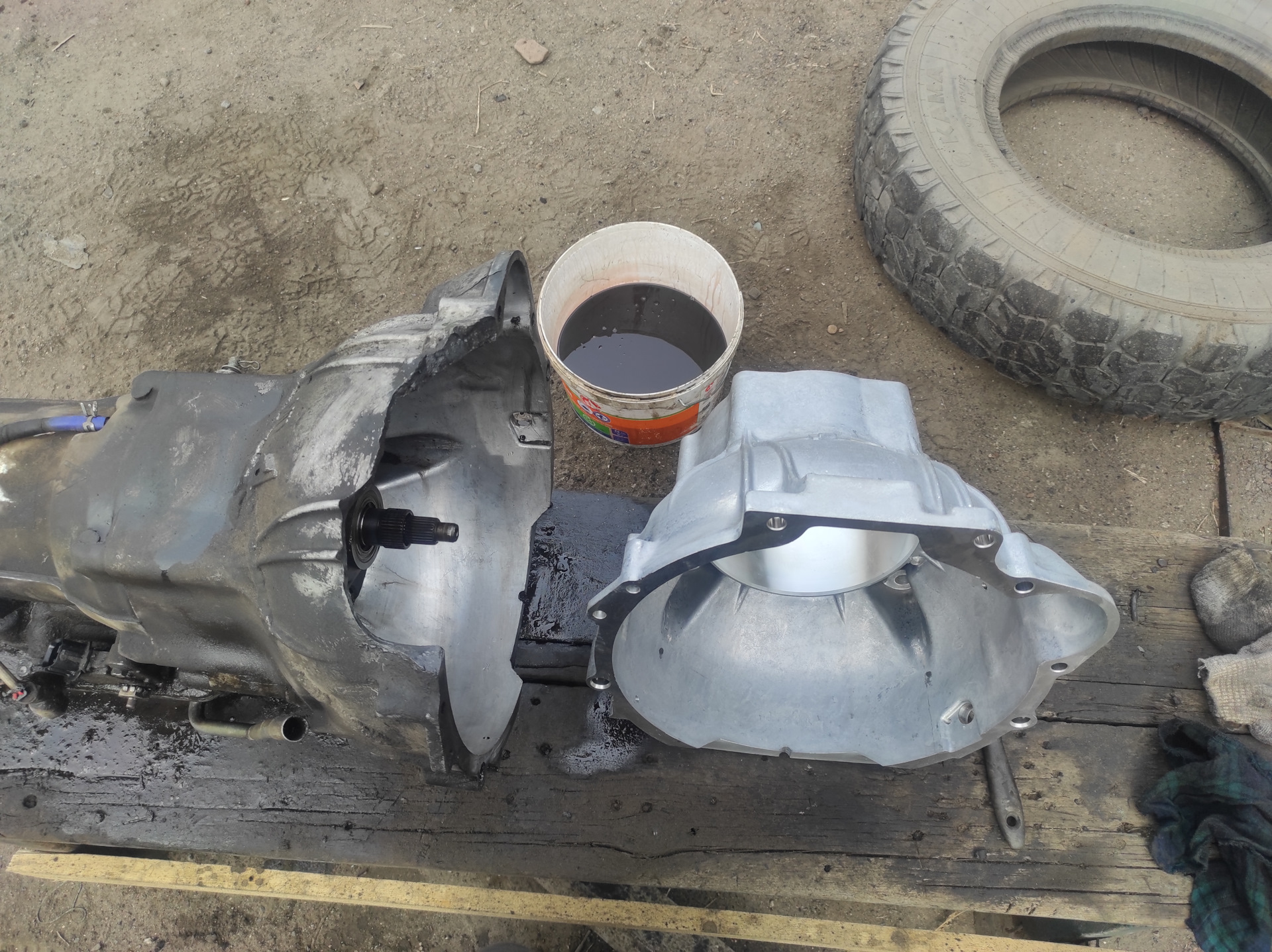 Замена колокола на АКПП 03-72LE и коренной сальник коленвала. — Hyundai ...