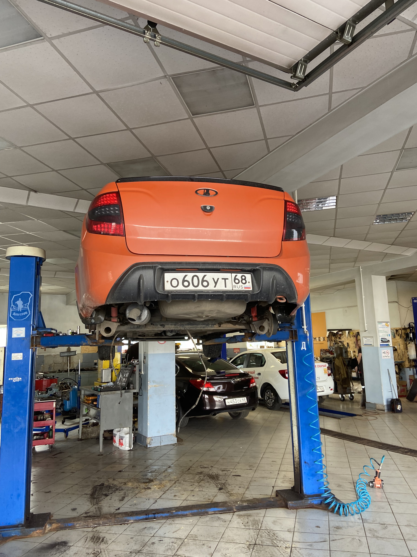 Троса ручника — Lada Гранта (1G), 1,6 л, 2017 года | визит на сервис ...