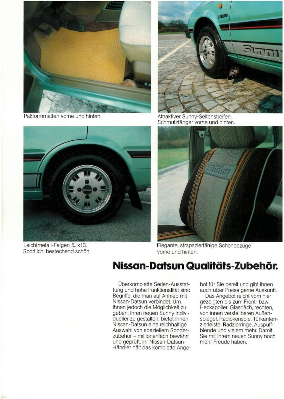 Каталог #4 — Nissan Sunny (B11), 1,7 л, 1986 года | фотография | DRIVE2