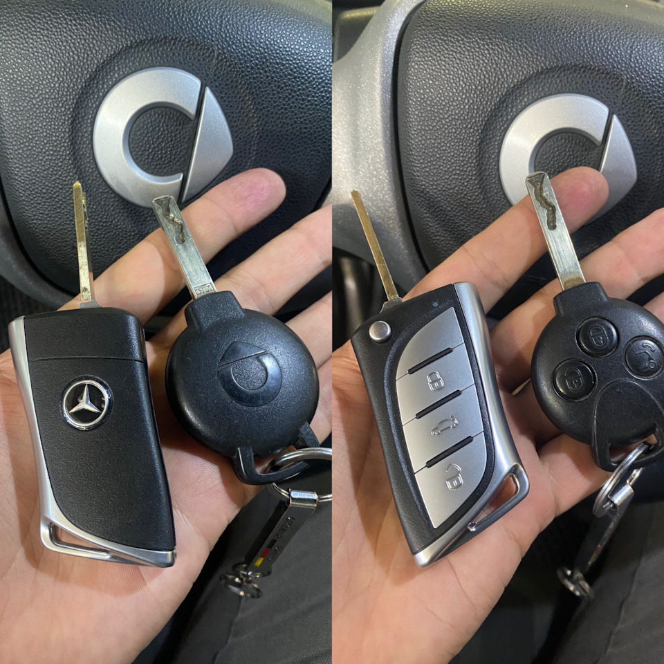 Новый ключ — Smart fortwo (2G), 1 л, 2009 года | аксессуары | DRIVE2