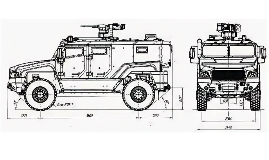 Газ тигр чертеж