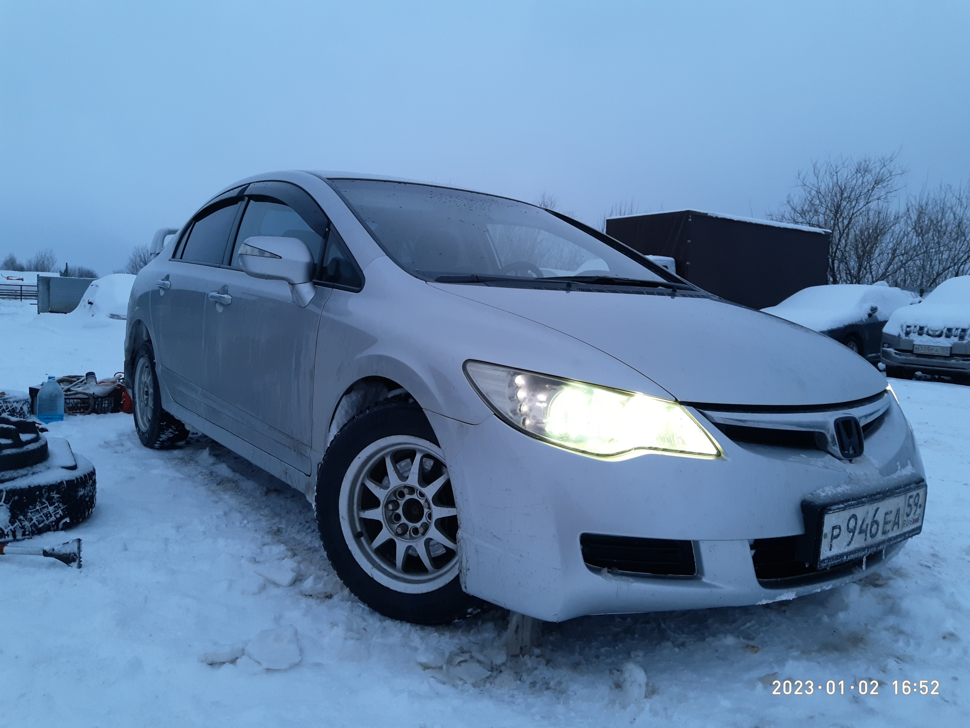 Секрет обкатки зимних шипованных шин — Honda Civic 4D (8G), 1,8 л, 2007  года | шины | DRIVE2