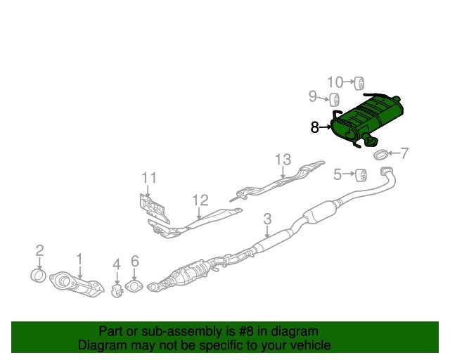 1571B134 Глушитель Mitsubishi | Запчасти на DRIVE2