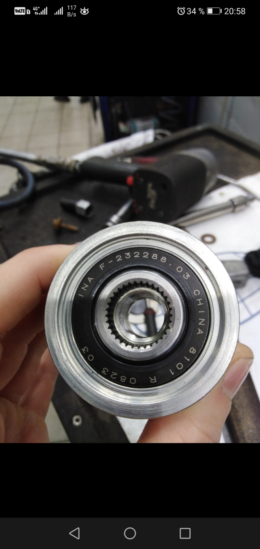 Замена обгонной муфты генератора — Nissan X-Trail I (t30), 2 л, 2007 ...