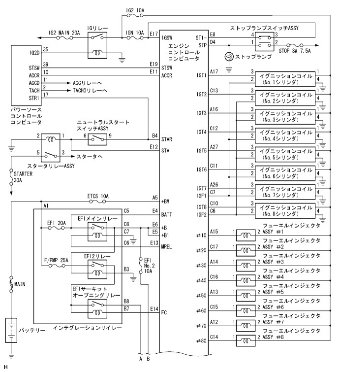 Схема подключения 3uz fe 6at