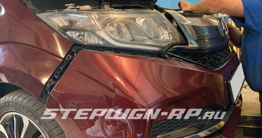 Защита интеркулера. сетка в бампер StepWGN RP - Honda Stepwgn (5G), 1,5 л, 2016