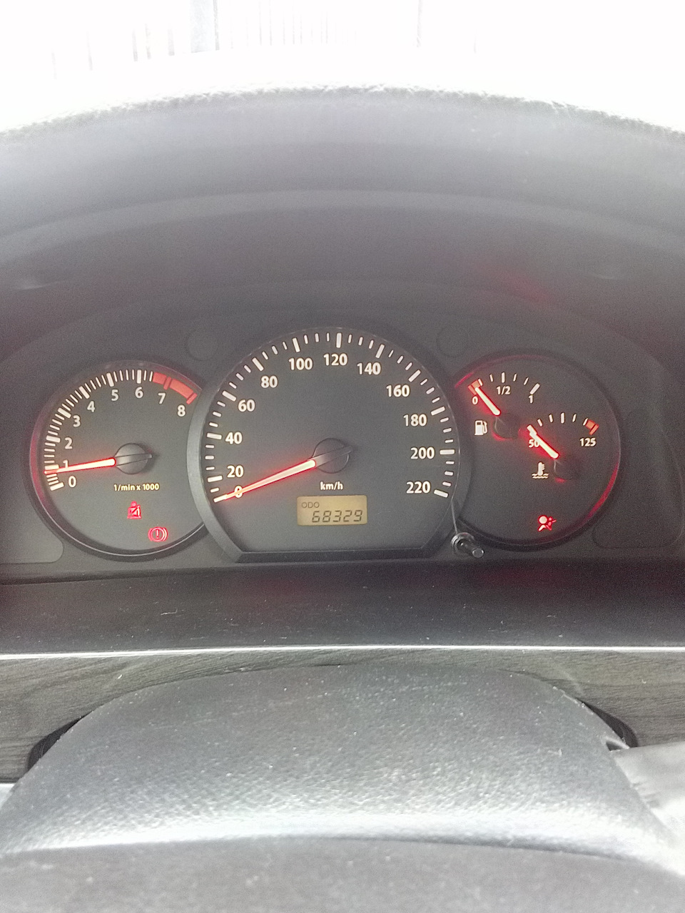 Пересвет приборной панели — Chevrolet Lacetti Sedan, 1,4 л, 2007 года ...