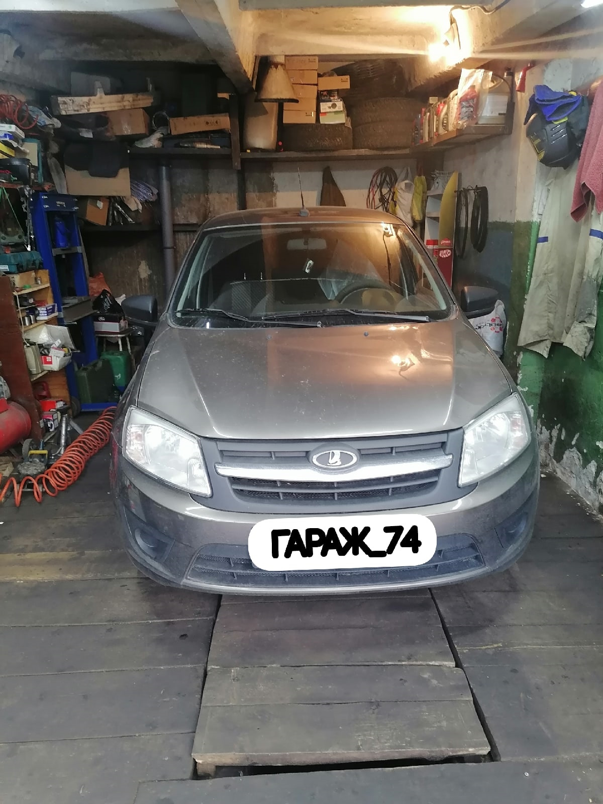 Замена Грм (Gates с помпой) — Lada Гранта (1G), 1,6 л, 2018 года ...