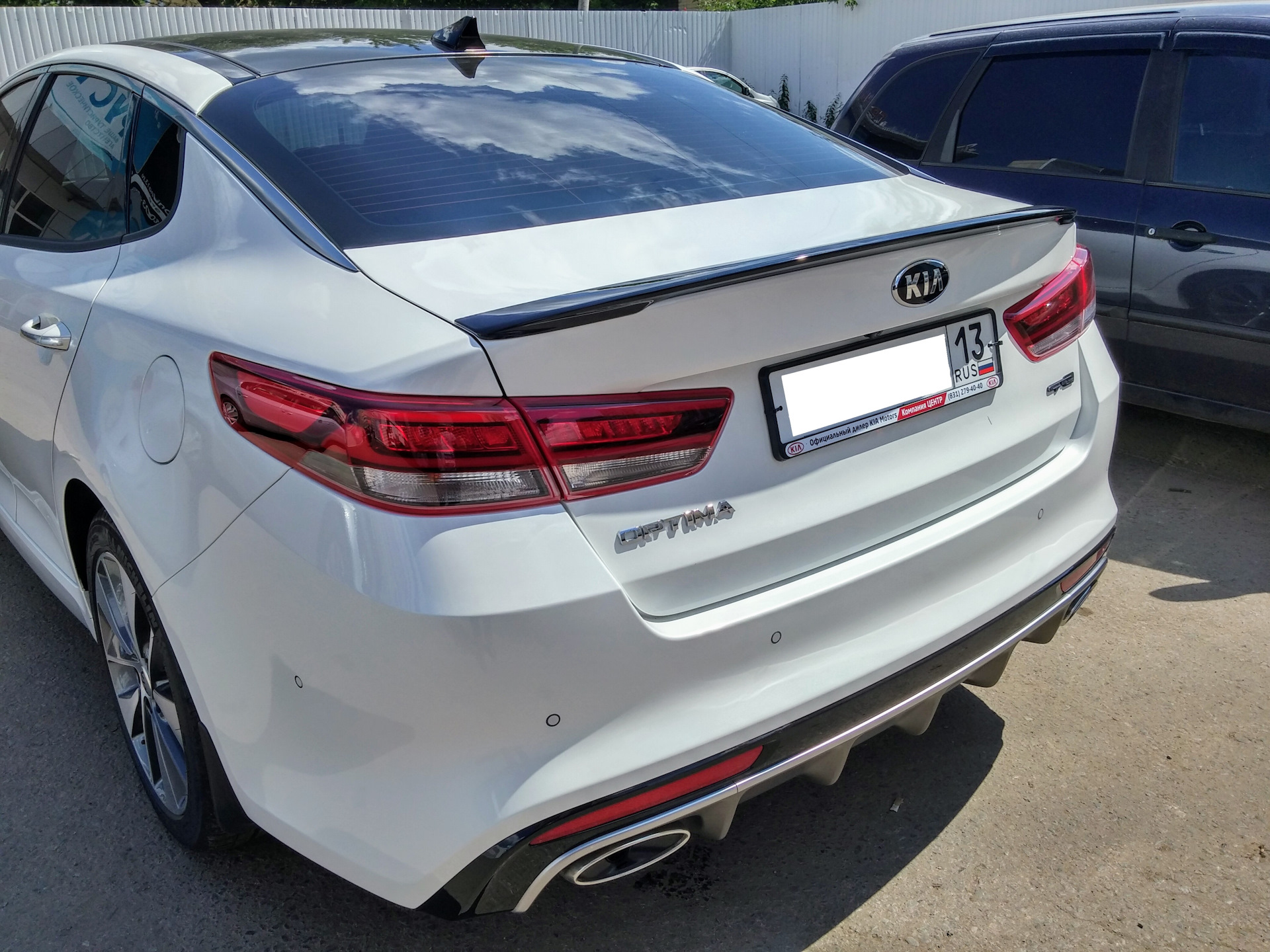 Kia Optima 4 спойлер