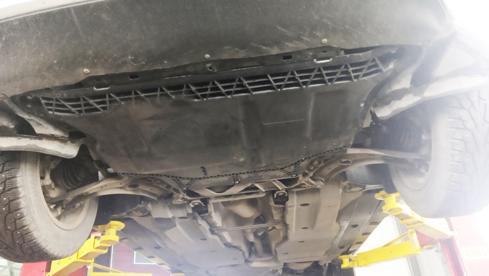 Установка защиты картера оригинальной — Volkswagen Passat B8, 2 л, 2019 ...