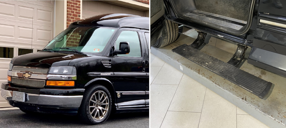 Chevrolet Express — ремонт электропорогов — BGTWorkshop на DRIVE2