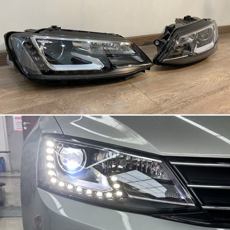 LED фонари Jetta 6 рест — дорест на Volkswagen Jetta VI. | 18 000 ₽ в ...
