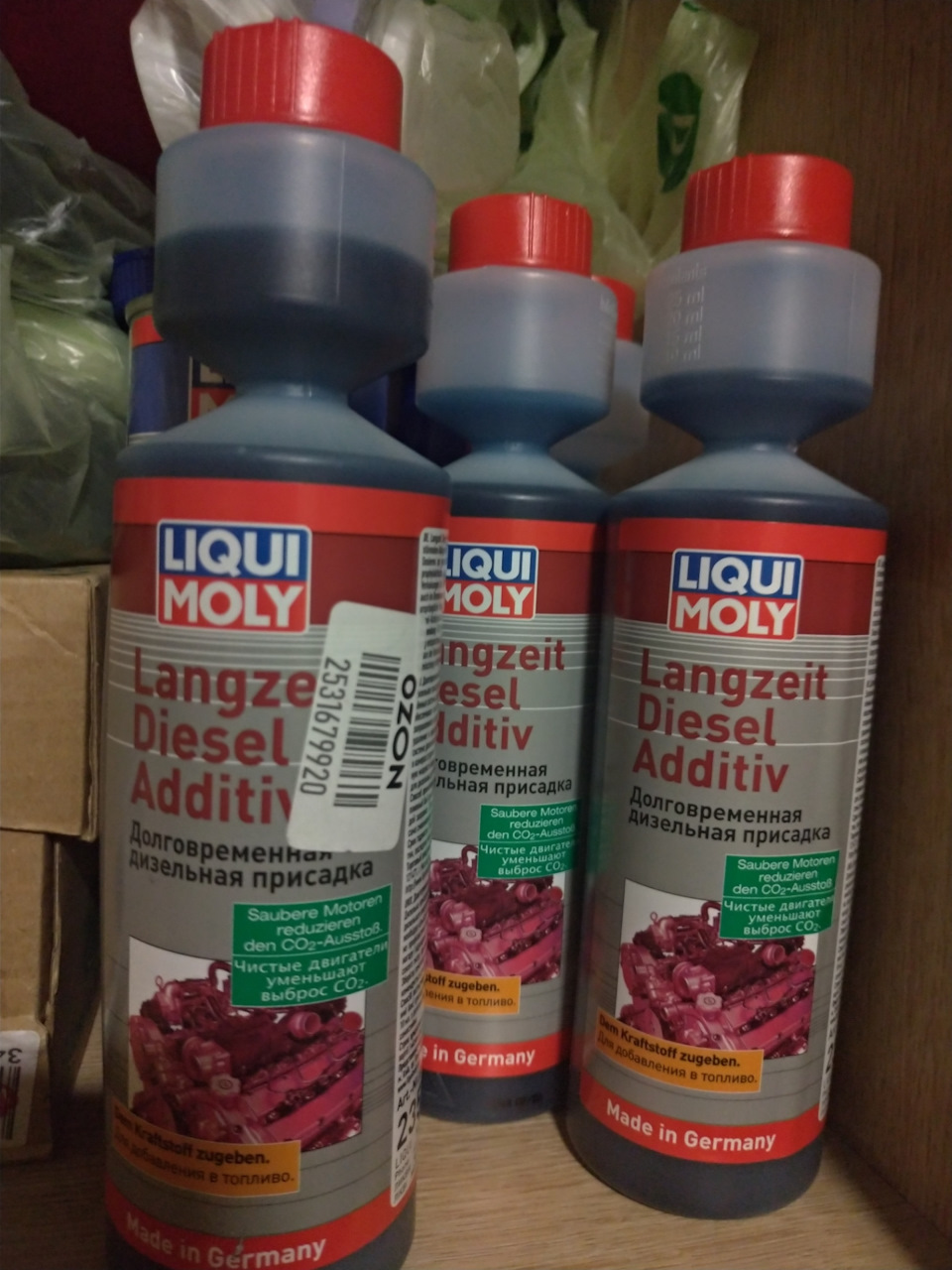 Присадка Liqui Moly langzeit diesel additive — Audi Q7 (1G), 3 л, 2015