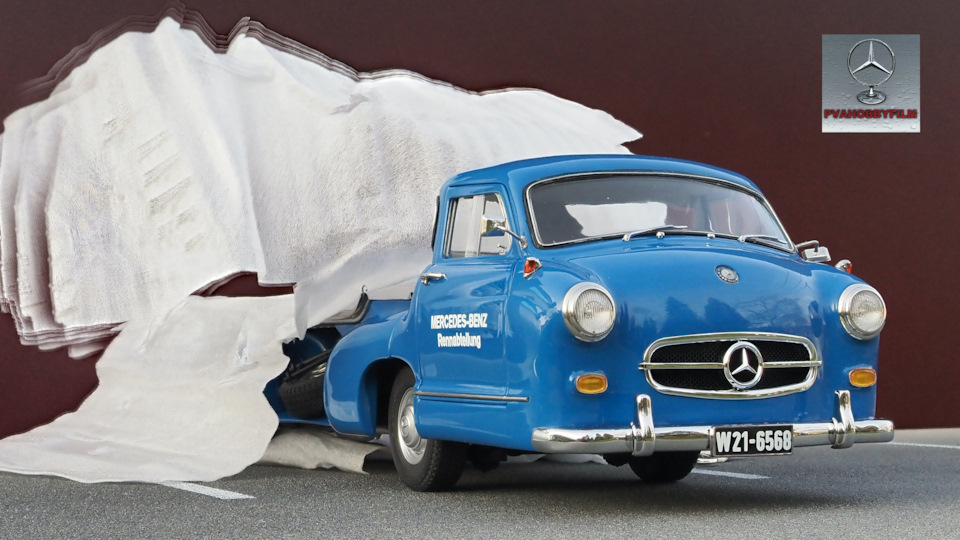 Mercedes Benz Renntransporter, 1954 (1/18 CMC) Часть-1