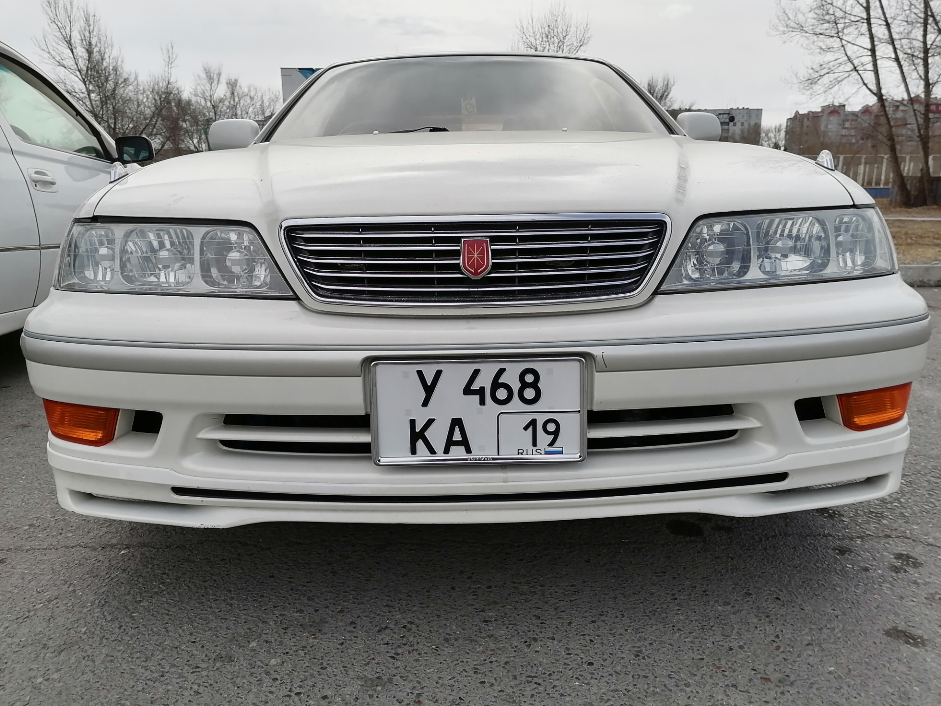 Номера японского размера! — Toyota Mark II (100), 2,5 л, 1997 года |  стайлинг | DRIVE2