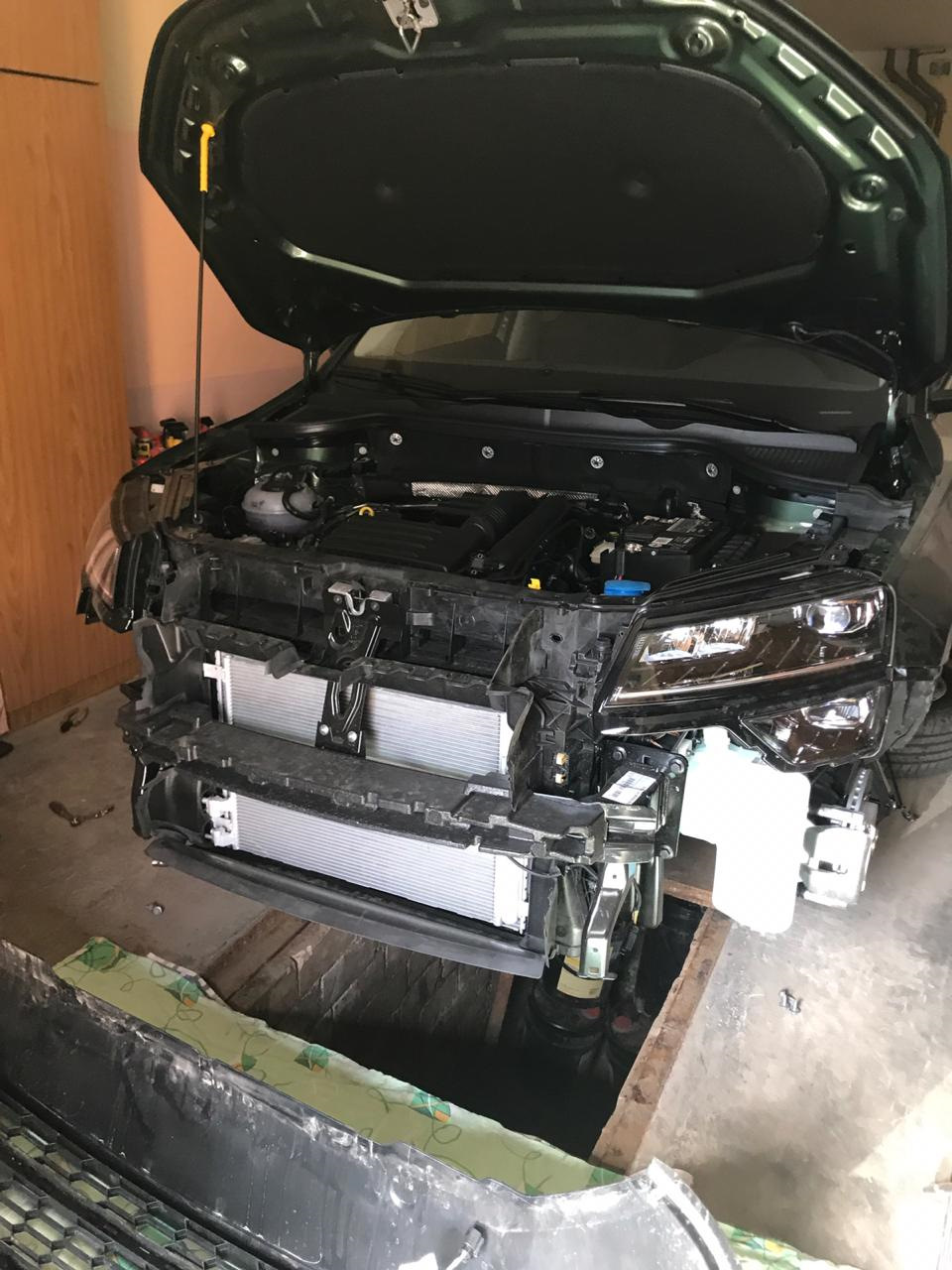 Установка сетки на радиатор и металлической защиты картера — DRIVE2