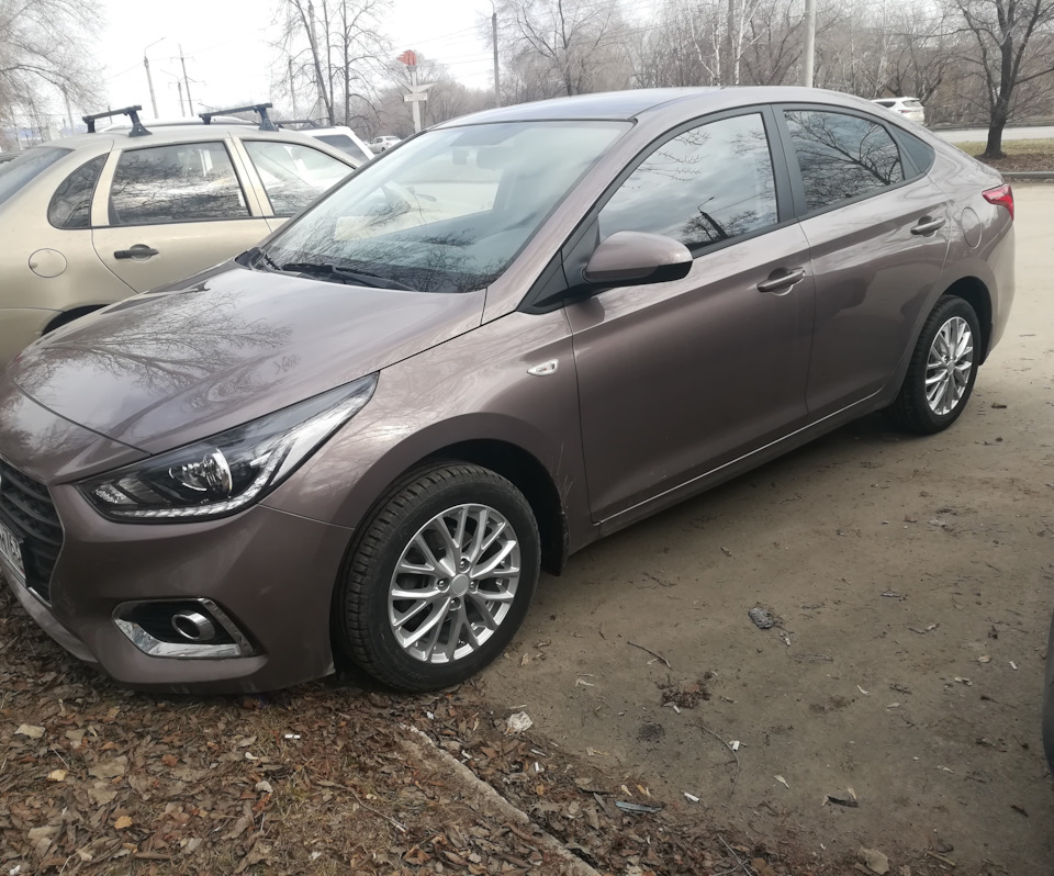 Сезонная смена колес — Hyundai Solaris (2G), 1,6 л, 2019 года | шины ...