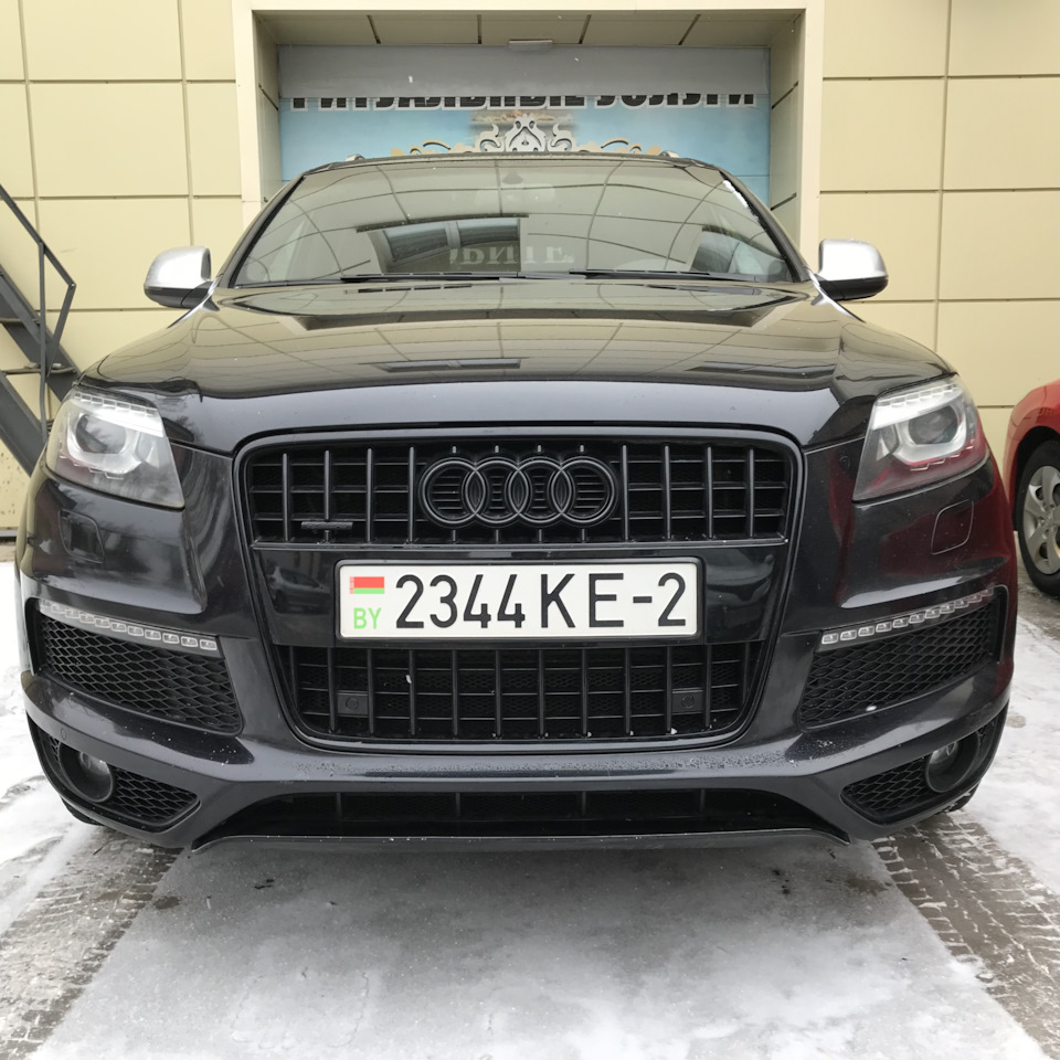 №55 Кольца в black))) — Audi Q7 (1G), 3 л, 2010 года | своими руками |  DRIVE2